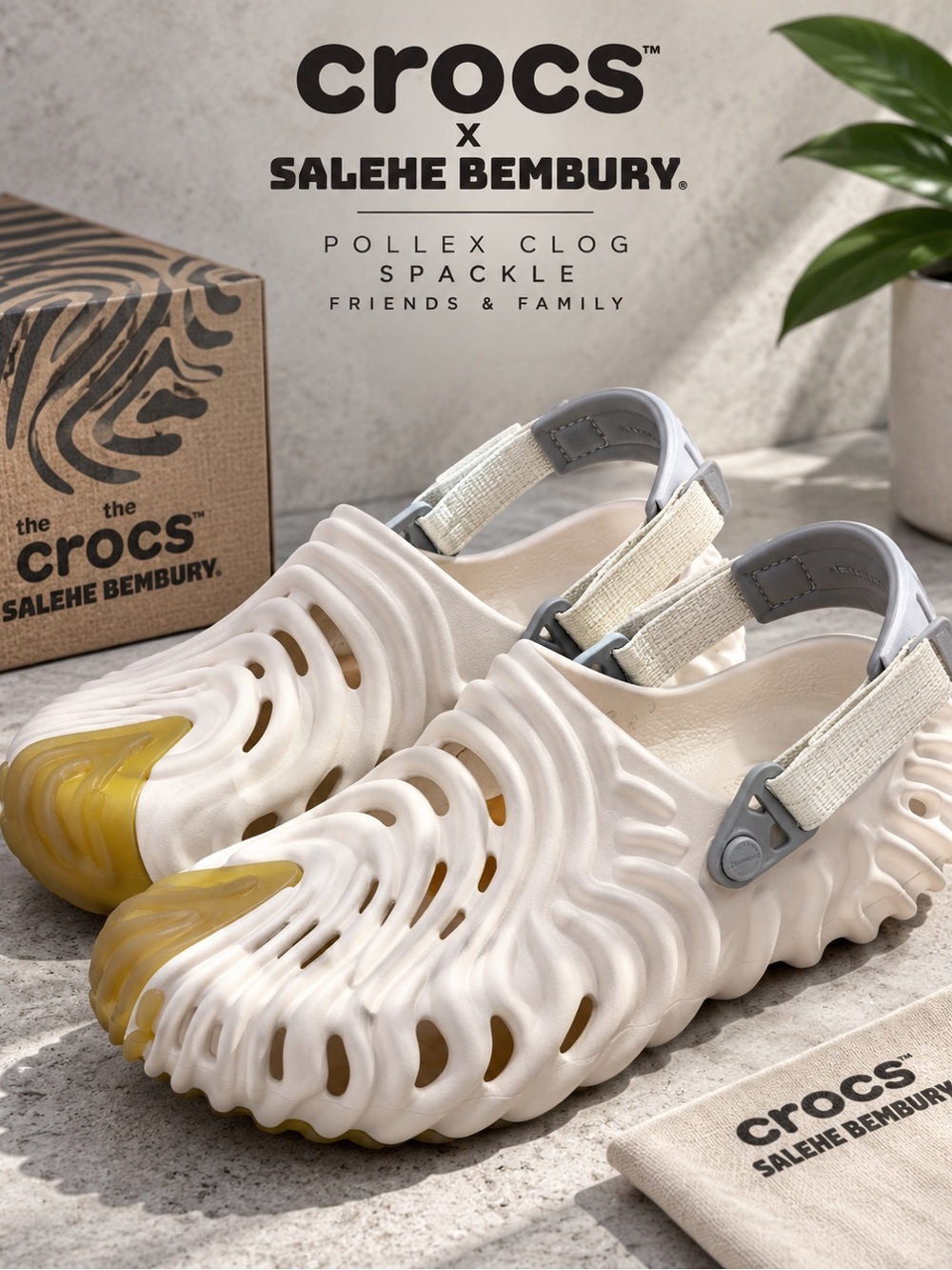 Crocs x Salehe Bembury Pollex Clog Spackle F&F M10 W12